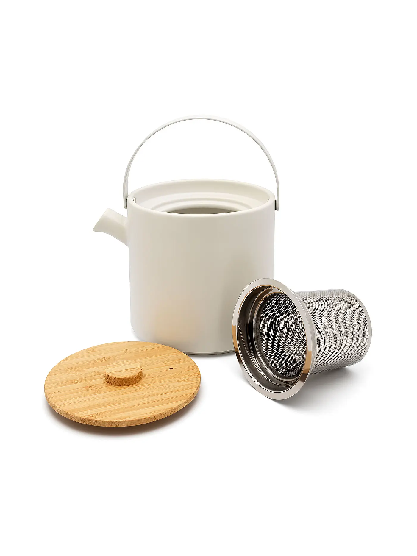 BREDEMEIJER | Tee Set Umea 1,2l Weiss/Bambus | 